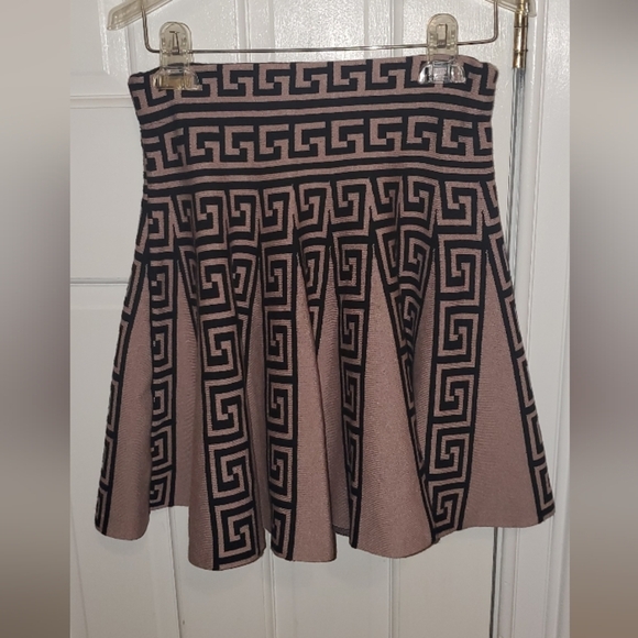 Women Retro Contrast Print Top And Skirt Two-Piece Set S - Picture 10 of 15